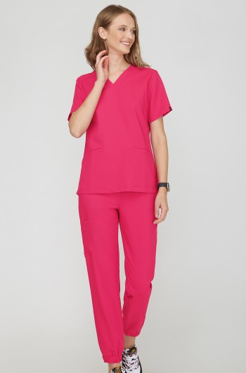 Spodnie medyczne Joggery - virtual pink