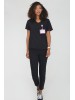 Bluza medyczna Tessa LUXURY BLACK