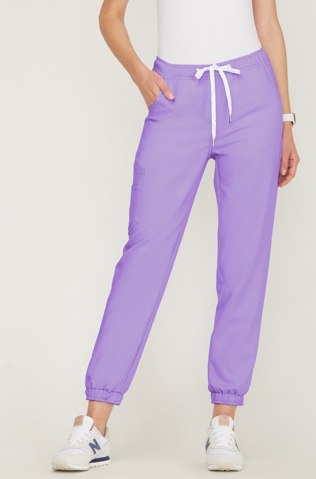 Spodnie medyczne joggery fiolet