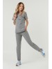 Spodnie medyczne joggery misty grey